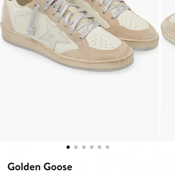 Golden Goose Tan and Cream Star Sneakers - Picture 5 of 5